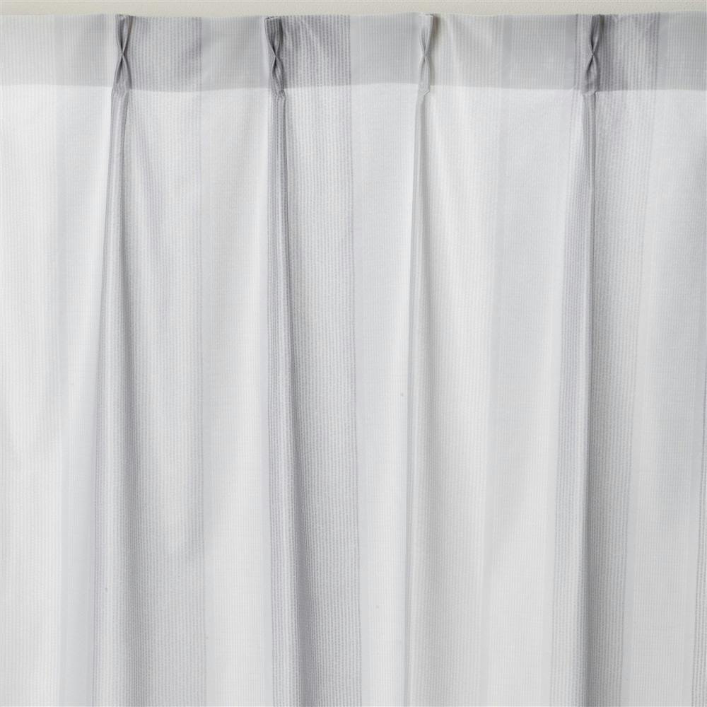 ストライプ レースカーテン 2枚組 展示品(I-2507KA3) ストライプ