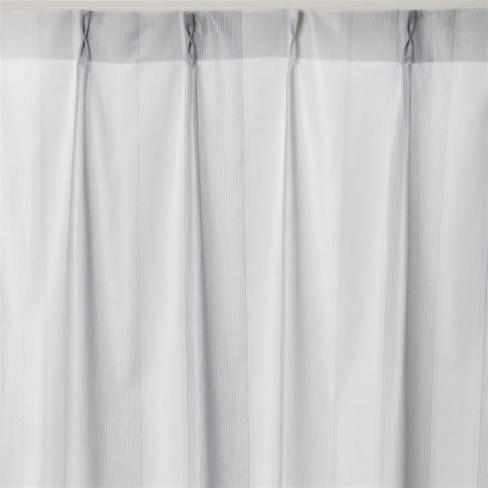 &Pet ストライプボイル 200×228cm 1枚入 レースカーテン