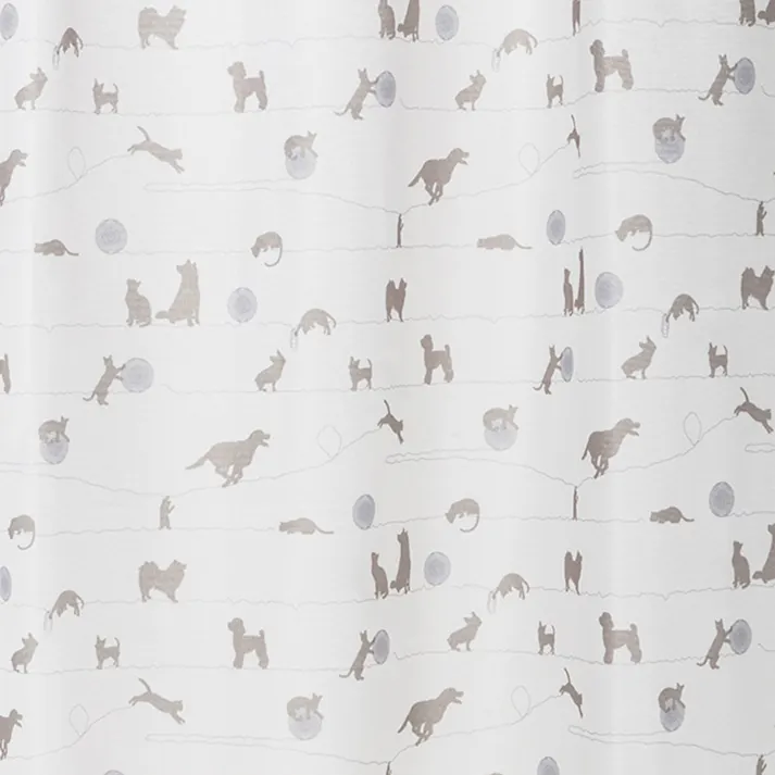 &Pet ペッツ 150×228cm 2枚組 レースカーテン