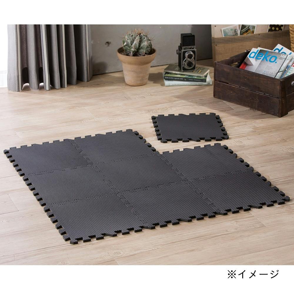 ラグマット　カーペット　ジョイントマット　マット　ブラック　絨毯　XL2 ラグ ラグマット 玄関マット 室内 約 50×80cm ベニオワレン風