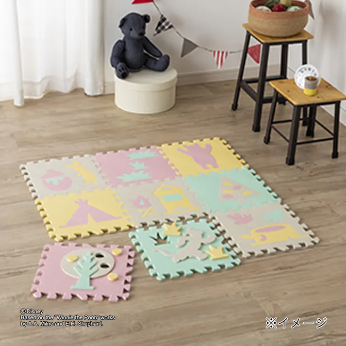 遊べるパズルマット くまのプーさん 9枚組セット(販売終了)