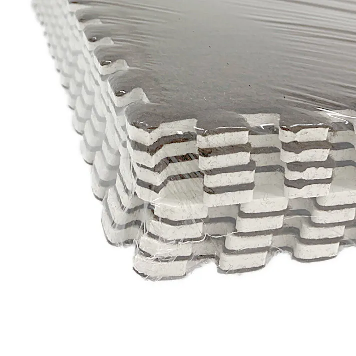 縁付大判ジョイントパンチマット8枚組 ブラウン