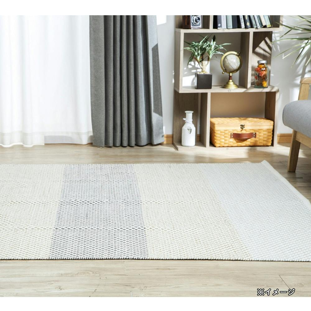 unico - インディアン　コットンラグ インド綿100% ネイティブデザインのコットンラグ 200x250 cm