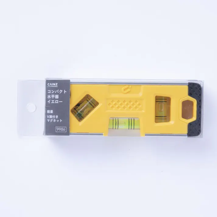カインズ コンパクト水平器 イエロー