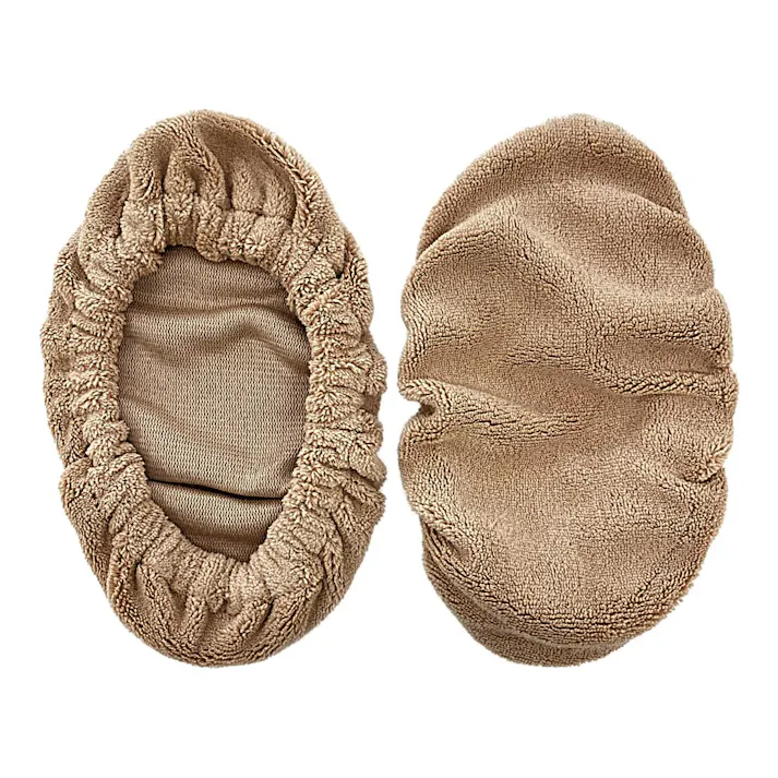 かぶせるだけでお掃除できるスリッパカバー モカ