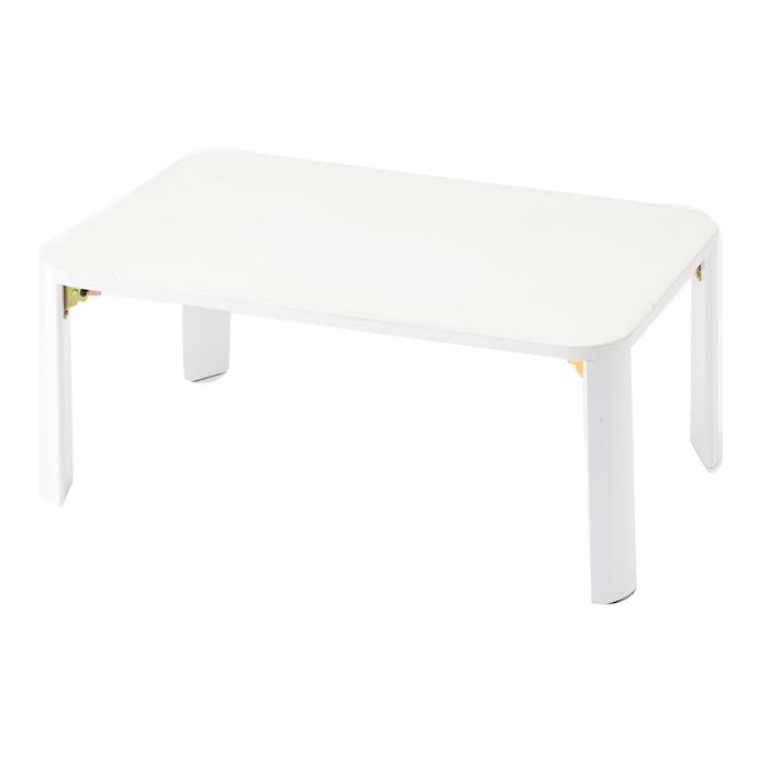 折りたたみローテーブル ホワイト 75×50cm T5(販売終了)
