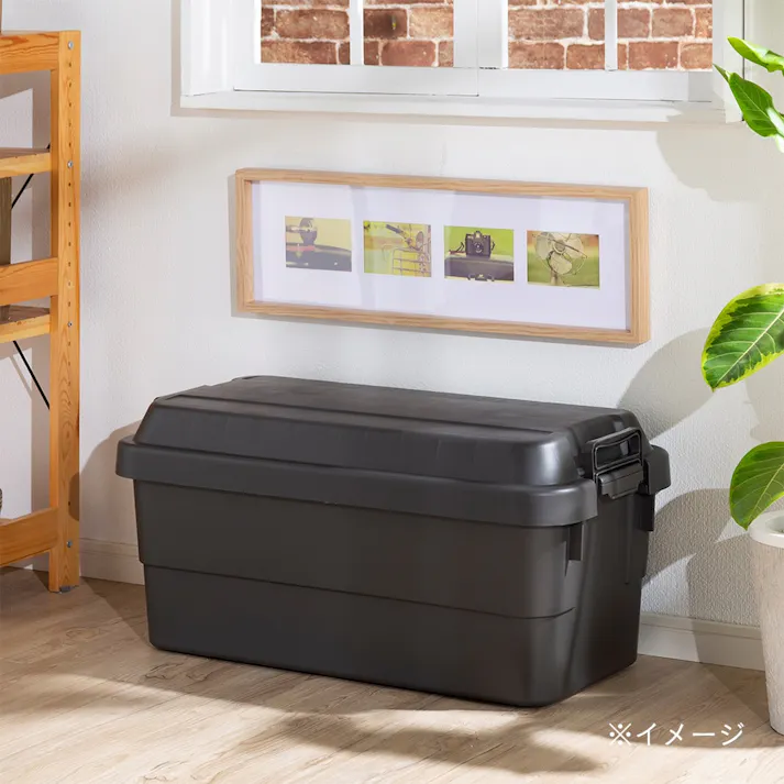 座れる丈夫な収納BOX 70 ブラック