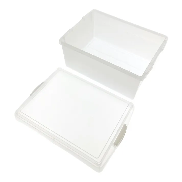 積み重ねできるフタ付きケース(ワイド)