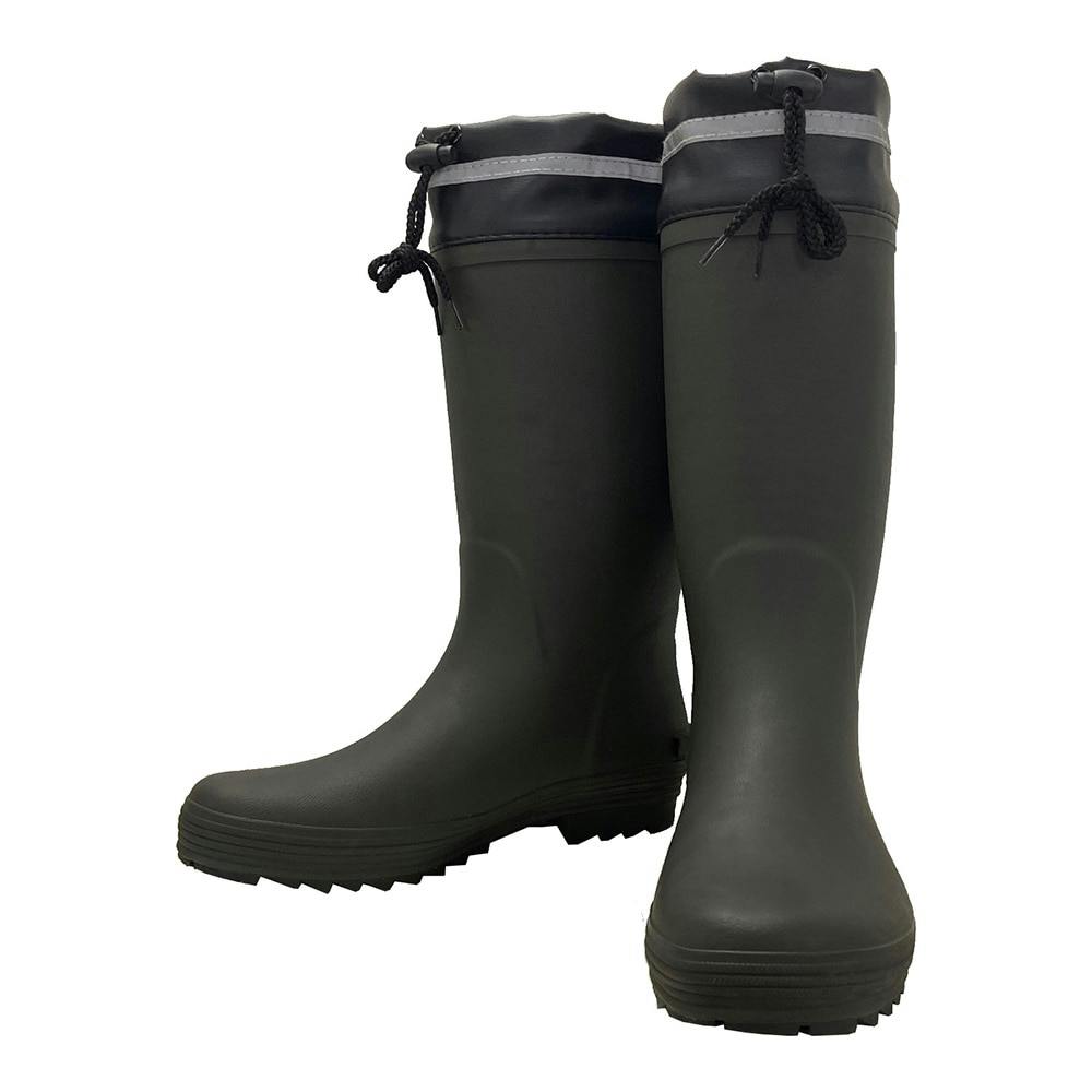 紳士裏ドライカバー付き長靴 ダークグリーン LL COB-01 | 作業着・作業