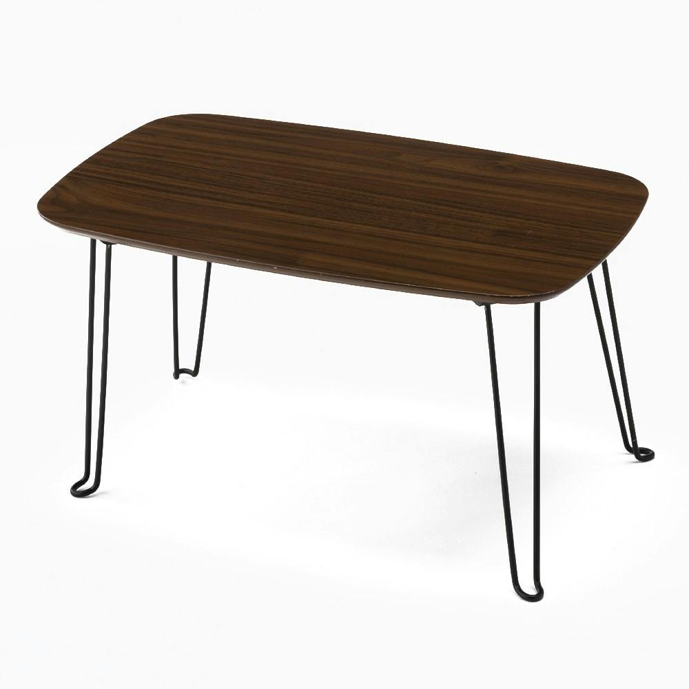 F2 木目折りたたみテーブル ブラウン 60×40cm | テーブル・机 ...