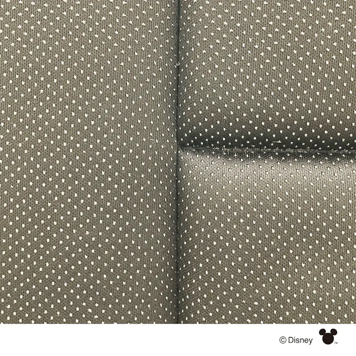 カインズ ディズニー シートクッション ミッキーシルエット ブラウン 43×43cm