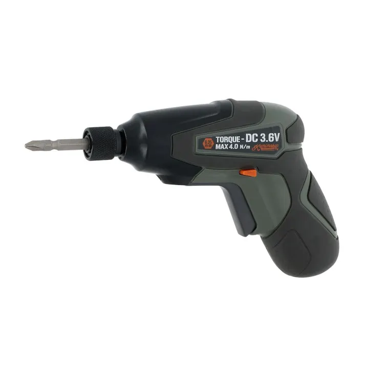Kumimoku 3.6V充電式ミニドリル&ドライバー カーキ KDC-01A