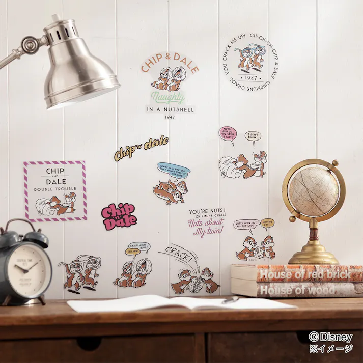 ウォールステッカー チップ&デール 35×50cm