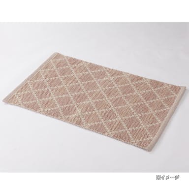 Sインド綿マット クロスラインPK 50×120(販売終了)