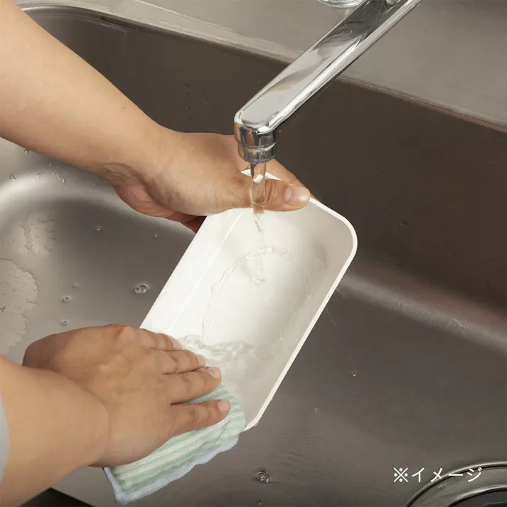 ふっくらランチボックス スリム HAJIKU グレー