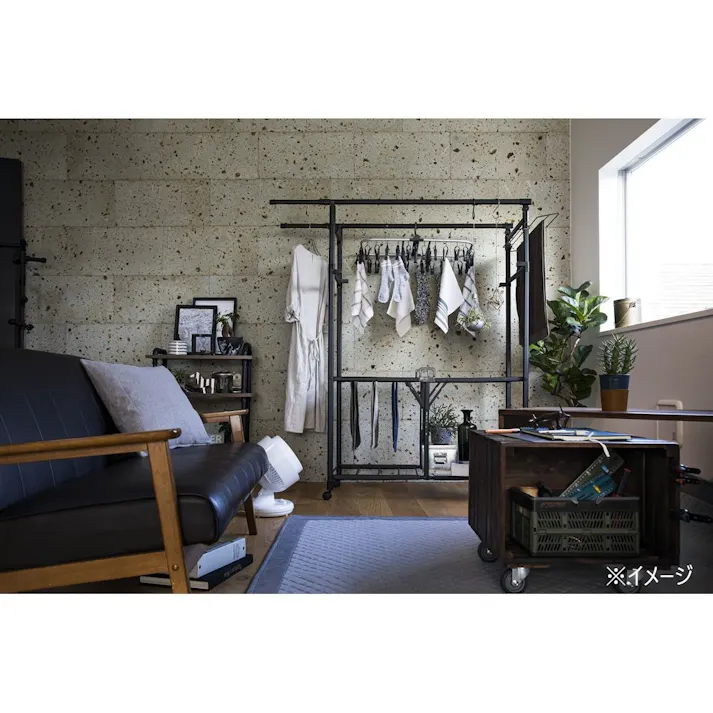 引っ張って取り込みやすいインテリアハンガー 40ピンチ