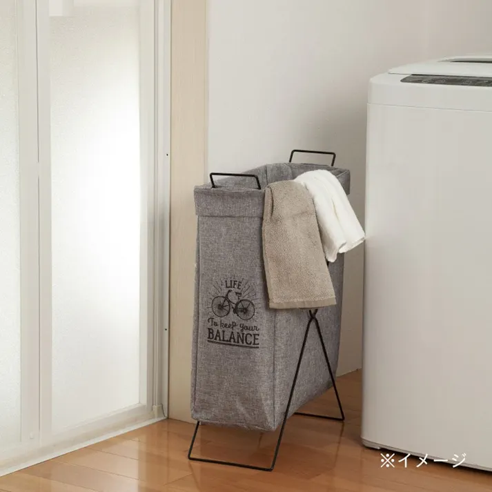 スリムバスケット グレー