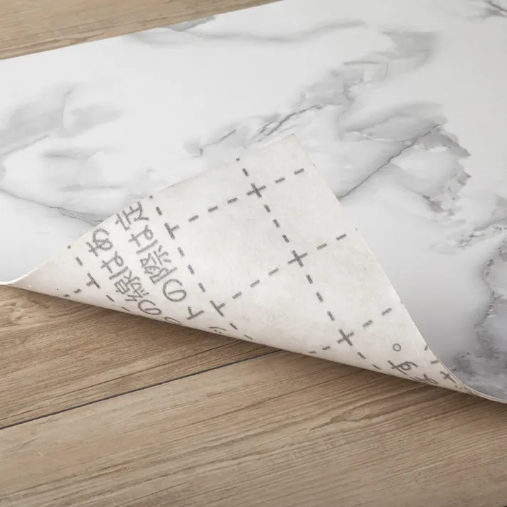 防炎抗菌吸着 ずれにくい キッチンマット マーブル 45×180cm