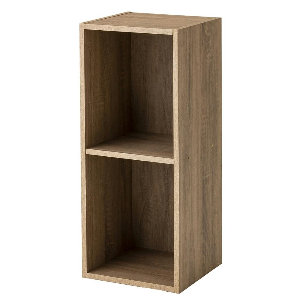 スリム収納ボックスA4 2段 ナチュラルエルム S31 | カラーボックス