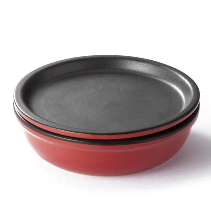 魔法のレンジプレート 15cm セット レッド(販売終了)