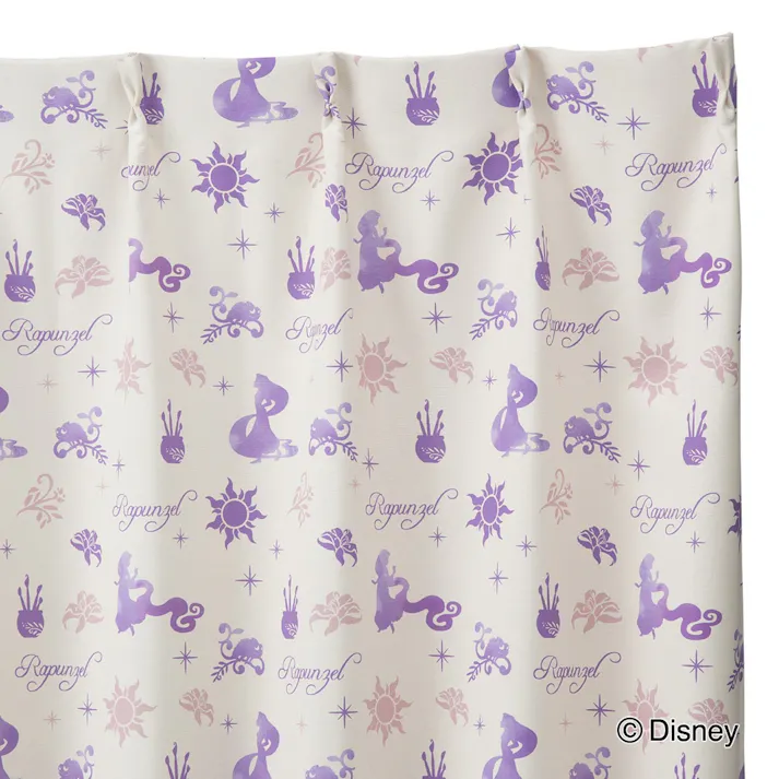 遮光 ディズニー ラプンツェル 100×178cm 4枚組セットカーテン(販売終了)