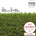 【期間限定 個別送料無料】カインズ 丸巻リアル人工芝 20mm 2×10m【SU】