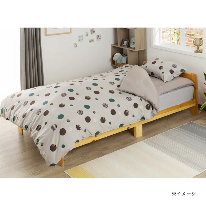楽掛け寝具カバー 3点セット ドット(販売終了)