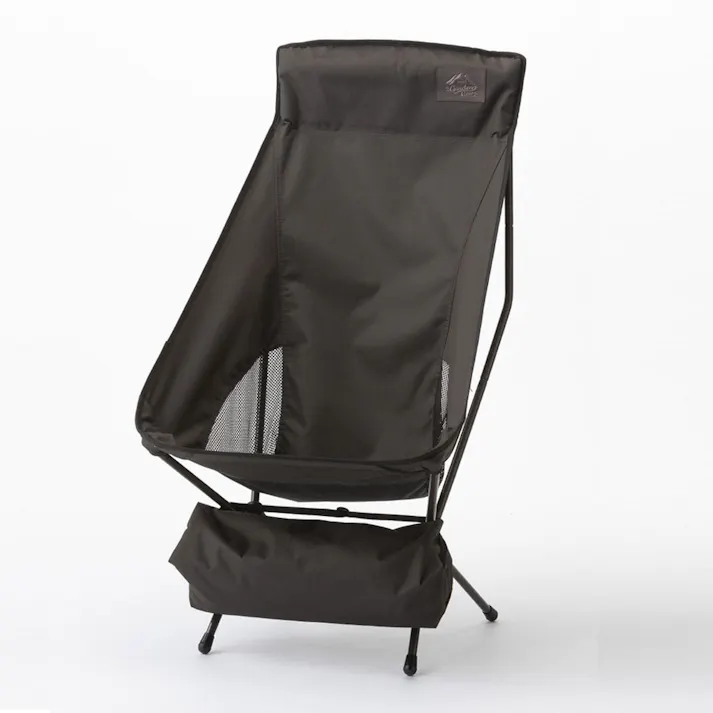 カインズ 持ち運びに便利なリラックスハイバックチェア ブラック