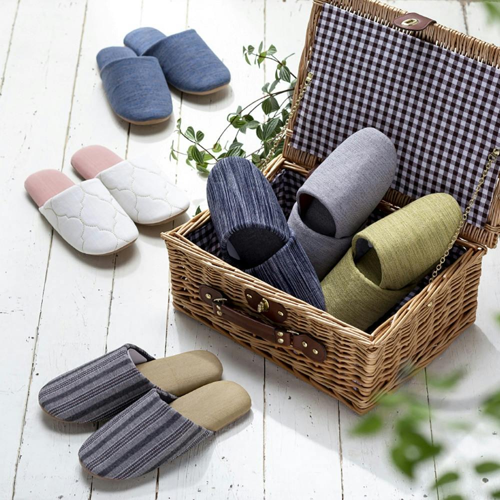 ソフトスリッパ ブルー 24～26cm | スリッパ・ルームシューズ