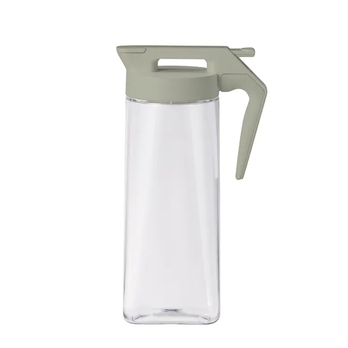 持ちやすいワンプッシュ冷水筒 2.1L グレー