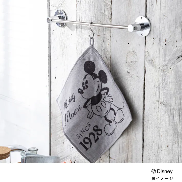ループ付きハンドタオル ミッキー