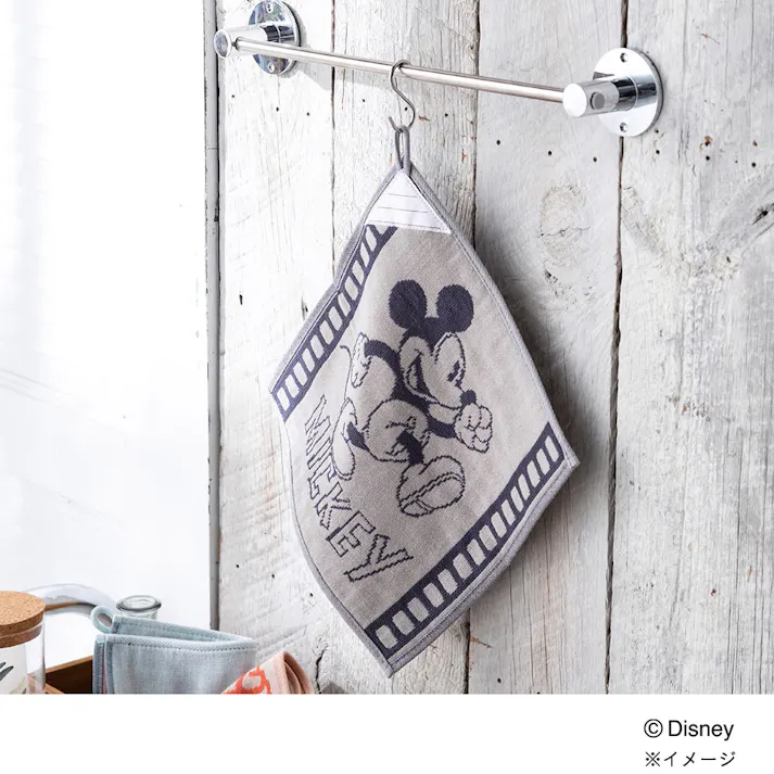 ループ付きハンドタオル ミッキー