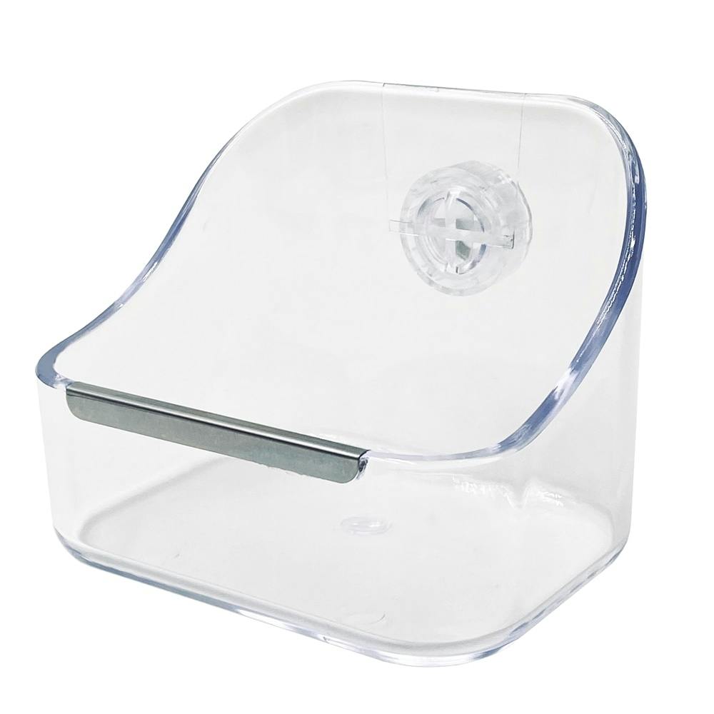 小動物用 固定式フードボックス クリア | ペット用品（小動物・鳥・亀