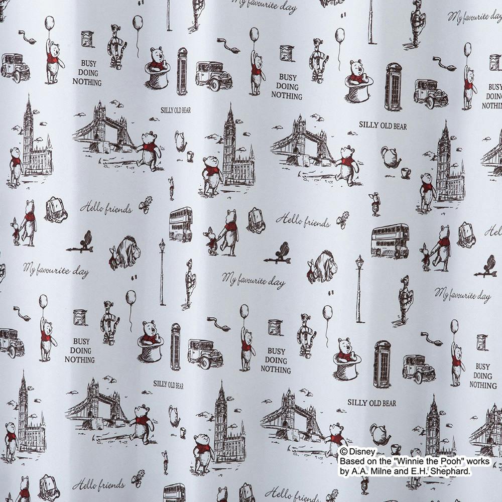 くまのプーさん　未使用品　カーテン 日本製】くまのプー さん【1級遮光・遮熱】 カーテン2枚組[SD