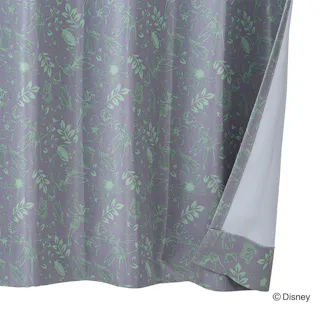 ディズニー カーテン ティンカーベル 100×230cm 2枚組 洗濯OK 形状記憶 遮光99.88% タッセル付き【別送品】
