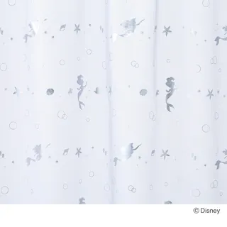 ディズニー レースカーテン アリエル 100×175cm 2枚組 洗濯OK【別送品】