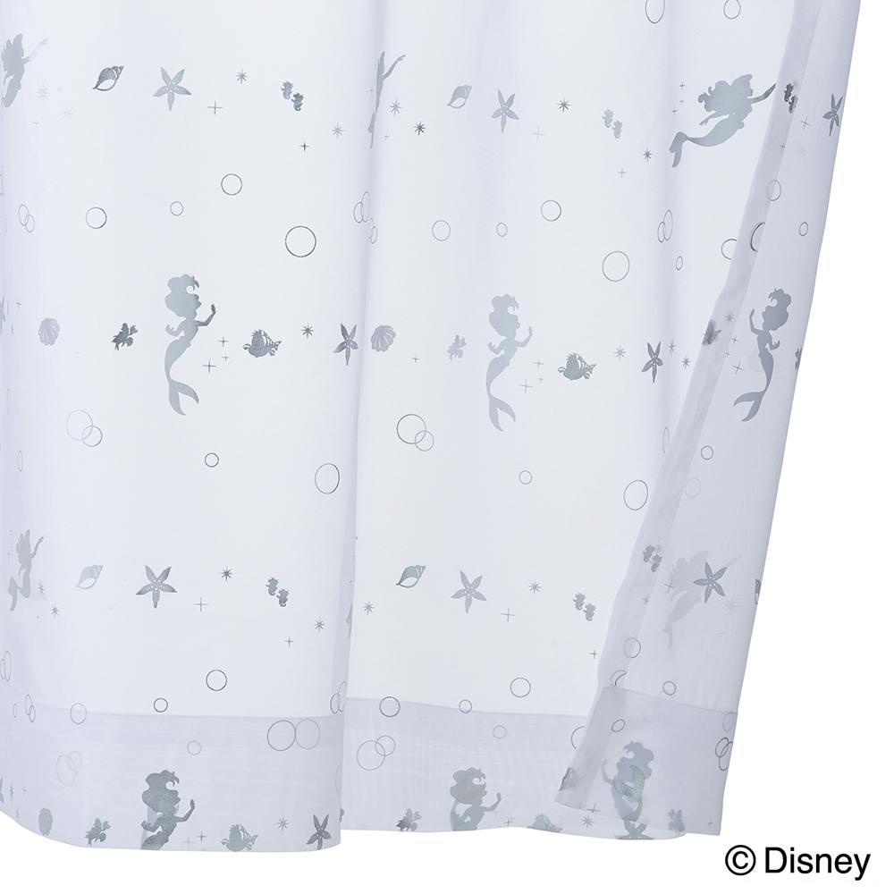 アリエル カーテン ディズニー レースセット Disney カーテンセット カーテン 安い おしゃれ ディズニー