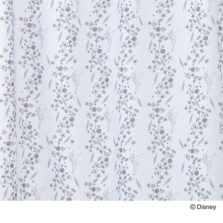 ディズニー レースカーテン ティンカーベル 100×175cm 2枚組 洗濯OK【別送品】