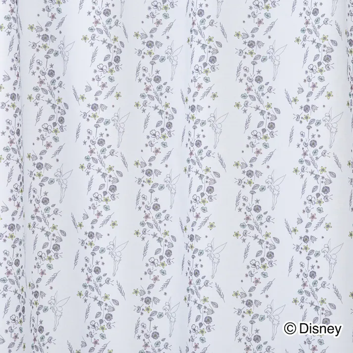 ディズニー レースカーテン ティンカーベル 100×198cm 2枚組 洗濯OK【別送品】