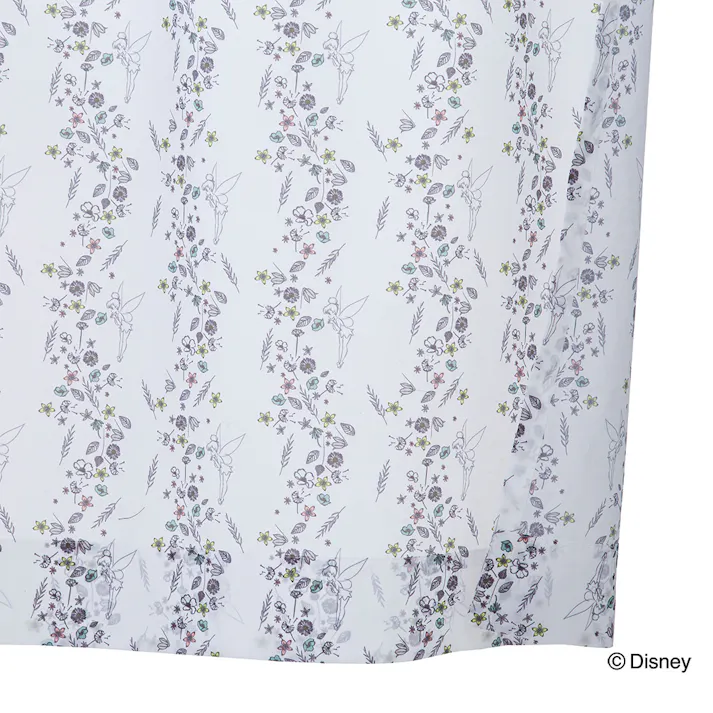 ディズニー レースカーテン ティンカーベル 100×228cm 2枚組 洗濯OK【別送品】