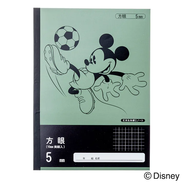 カインズ ディズニー 学習帳 方眼ノート 5mm方眼 サッカー