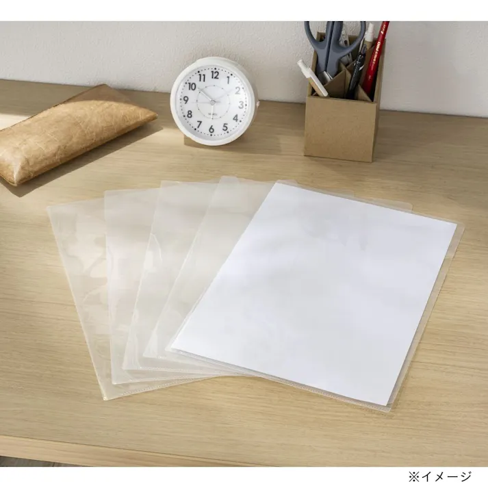 カインズ 角R A4クリアホルダー 100枚