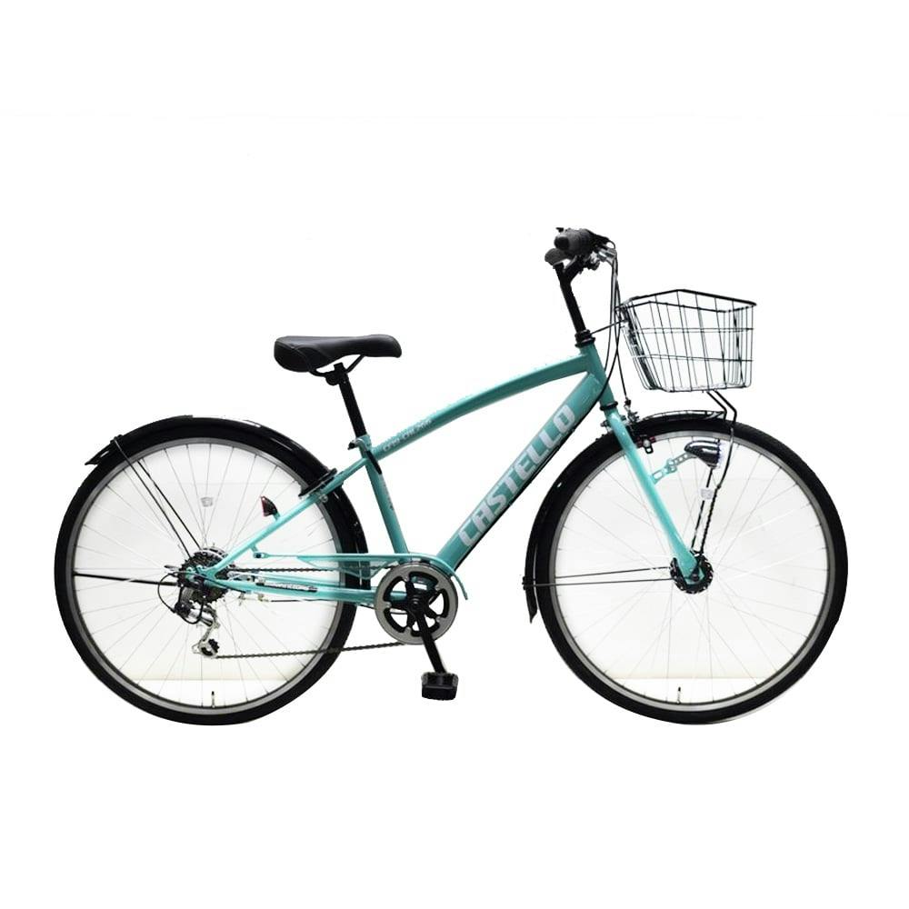 自転車】クロスバイク カステッロ CASTELLO 26インチ 外装6段 ブルー