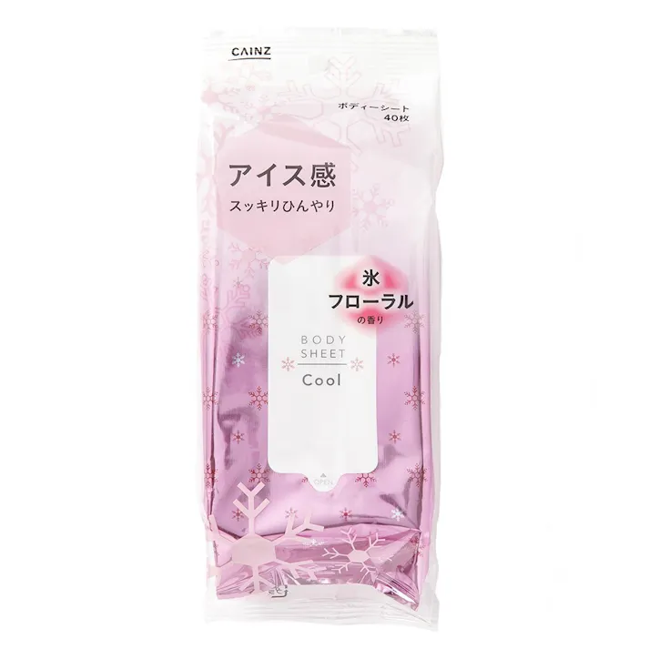 カインズ さらさらボディシート アイスタイプ 氷フローラルの香り 40枚