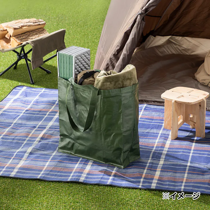 カインズバッグ M カーキ