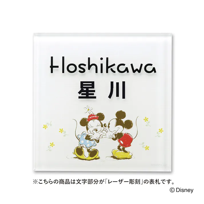 ディズニー表札 ミッキー & ミニー DC-ACBE-24【別送品】