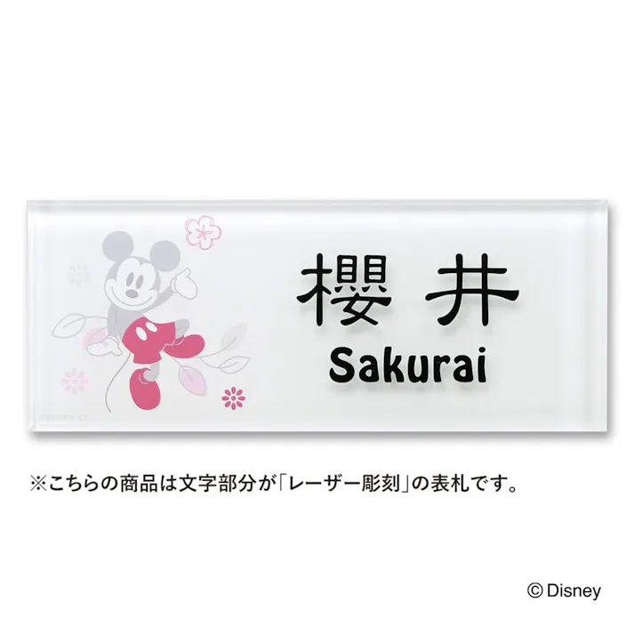 ディズニー表札 ミッキー & ミニー DC-ACCE-27【別送品】