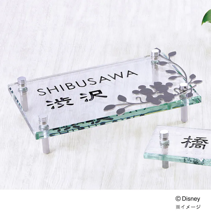 ディズニー表札 ミッキー & ミニー DC-DGA-21【別送品】