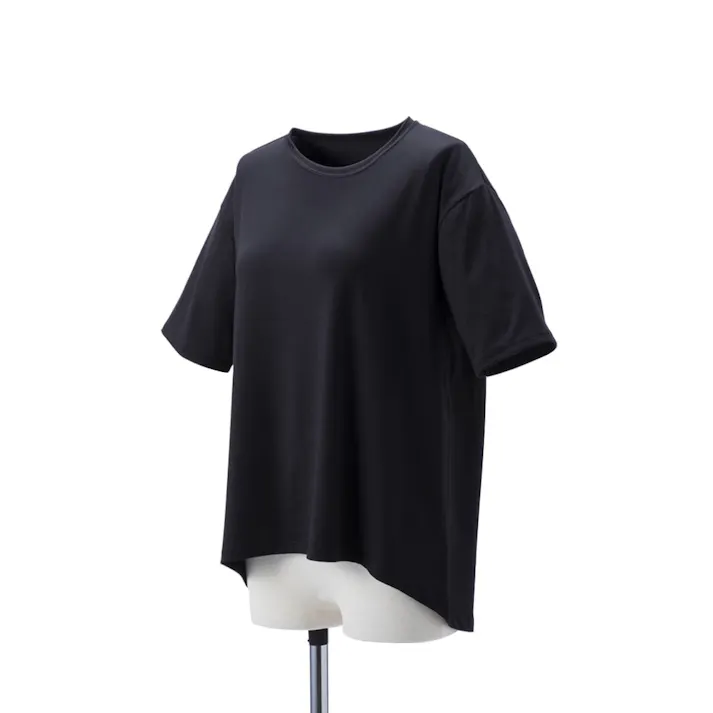 カインズ ストレッチ ヨガウェア 半袖 ブラック S-M(販売終了)