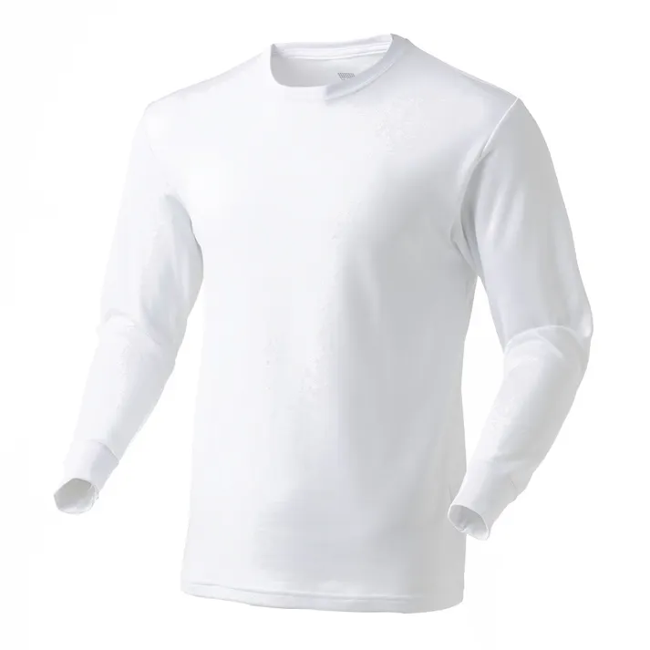 なめらか保温Tシャツ 中厚手 長袖 WH M(販売終了)